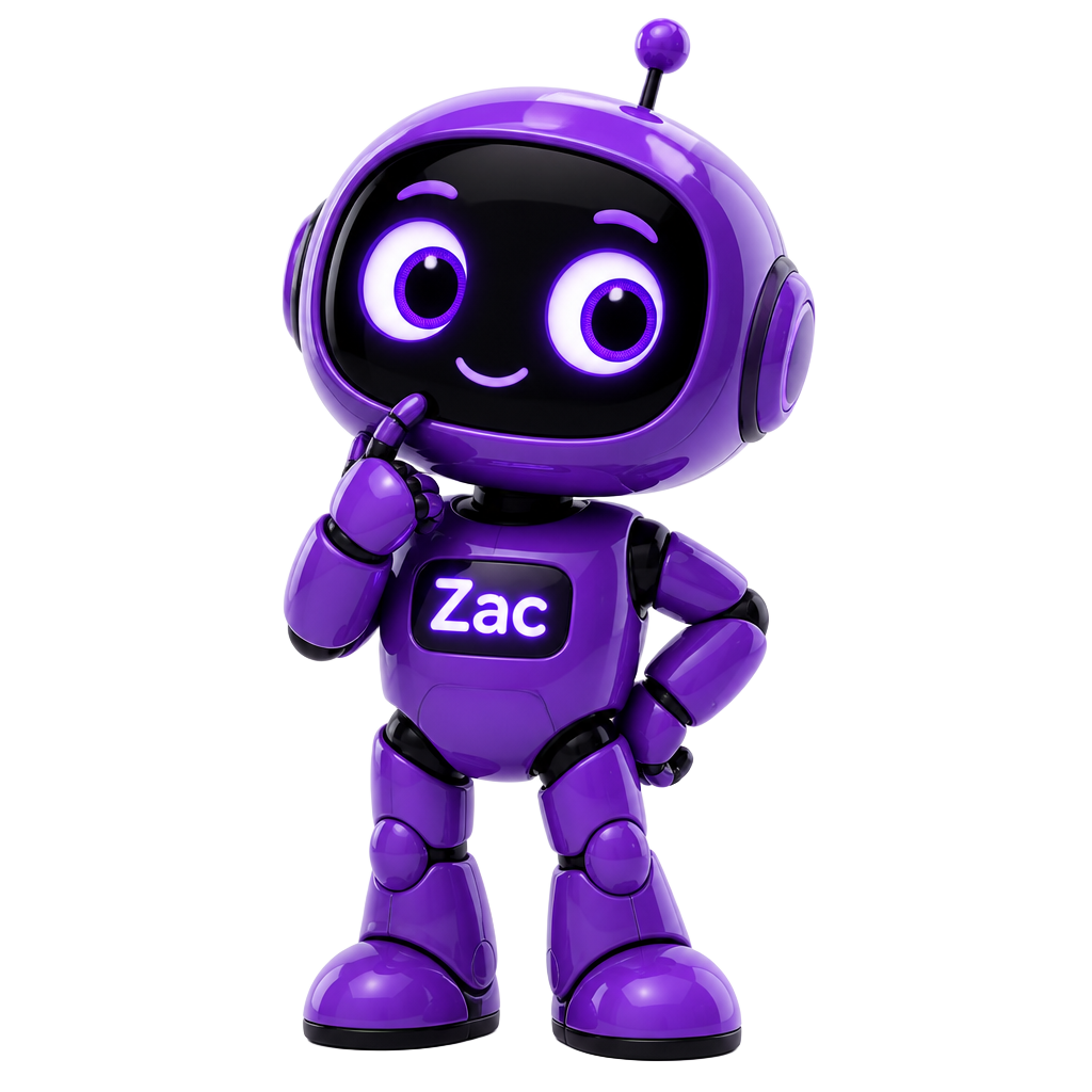 Zac, the purple Matchi companion